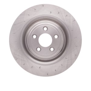 Jaguar XKR Brake Rotor (1) - Rear - R1 Concepts - Slotted - `08-`09